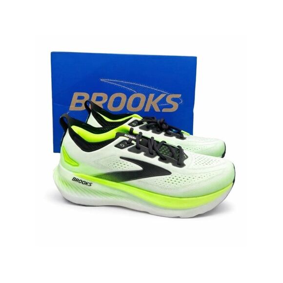 Brooks Other - Brooks Glycerin 23 Men’s 12 D White Green Gecko Running Shoes NIB